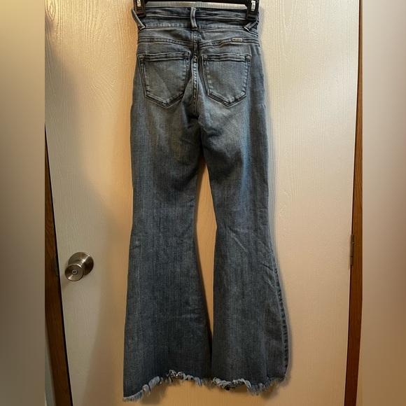 Kancan Signature High Rise Super Flare Raw Hem Size 22 (Juniors) - Picture 5 of 9